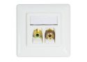 Inbouwdoos 2xKeystone Module LogiLink Signal Wit