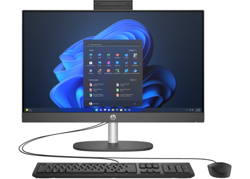 HP All-in-One 24" N/16GB/512GB/FHD IPS/W11 Pro Zwart