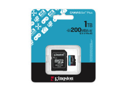 SDXC Card Micro 1TB Kingston U3 V30 A2 Canvas Go! Plus