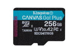 SDXC Card Micro 256GB Kingston U3 V30 A2 Canvas Go! Plus