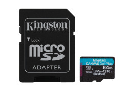 SDXC Card Micro 64GB Kingston U3 V30 A2 Canvas Go! Plus