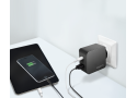Lader 230V 1xUSB-C 45W+1xUSB-A 20W LogiLink Zwart