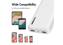 Power Bank 20000mAh LogiLink 2x USB-A Wit