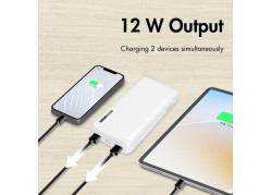Power Bank 20000mAh LogiLink 2x USB-A Wit