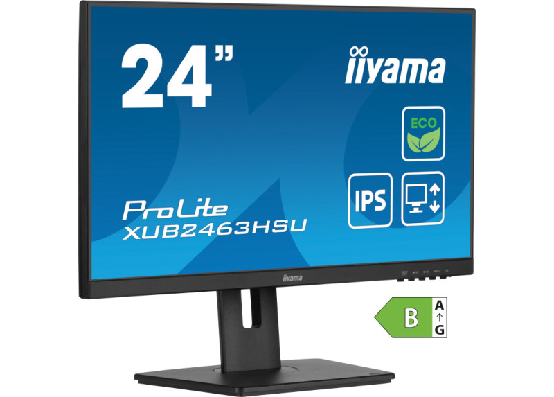 24" Iiyama ProLite XUB2463HSU-B1 FHD/DP/HDMI/IPS