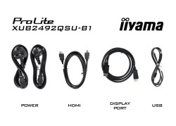 24" Iiyama ProLite XUB2492QSU-B1 QHD/DP/HDMI/3xUSB/IPS