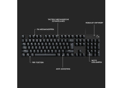 KB Logitech G G413 SE Zwart bedraad GL TACTILE