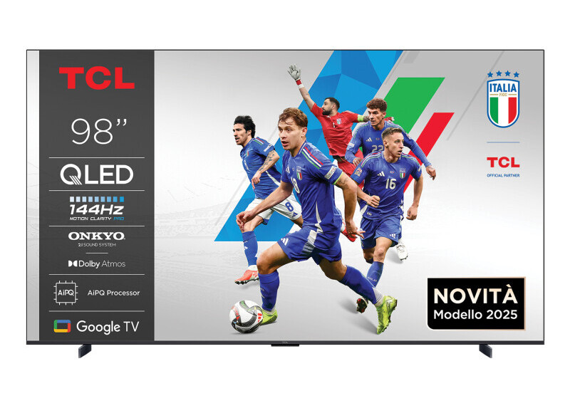 TCL P8K 98P8K | 98" 4K Ultra HD QLED | Google TV | ONKYO 2.1 Hi-Fi | Dolby Vision | 144Hz (2025)