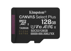 Kingston Technology microSDXC 128GB | Canvas Select Plus Gen3 | 150MB/s | A1 | + Adapter