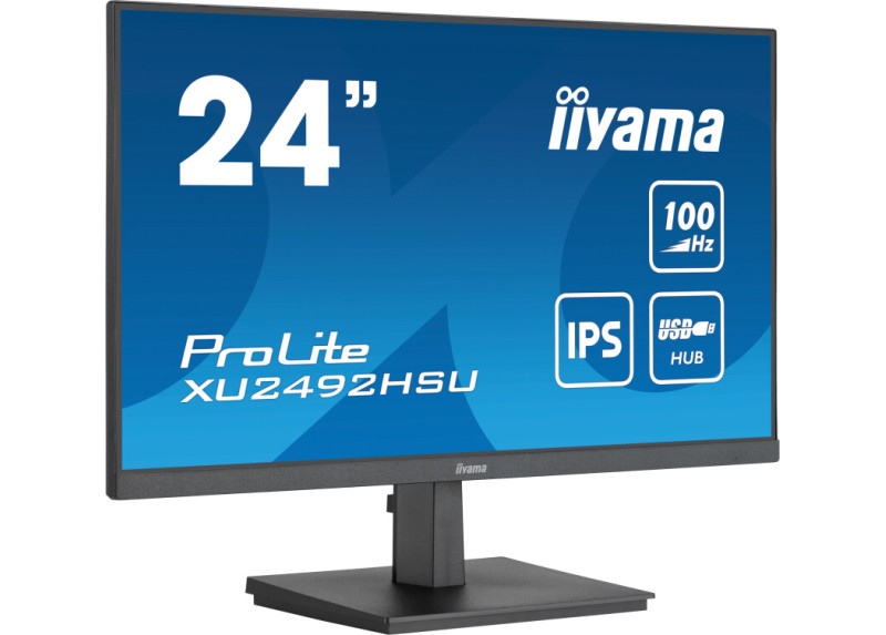 24" Iiyama ProLite XU2492HSU-B6 FHD/DP/HDMI/4xUSB/IPS