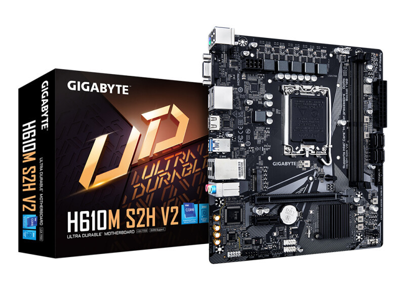 Gigabyte 1700 H610M S2H V2 - DDR5/M.2/2xDP/HDMI/VGA