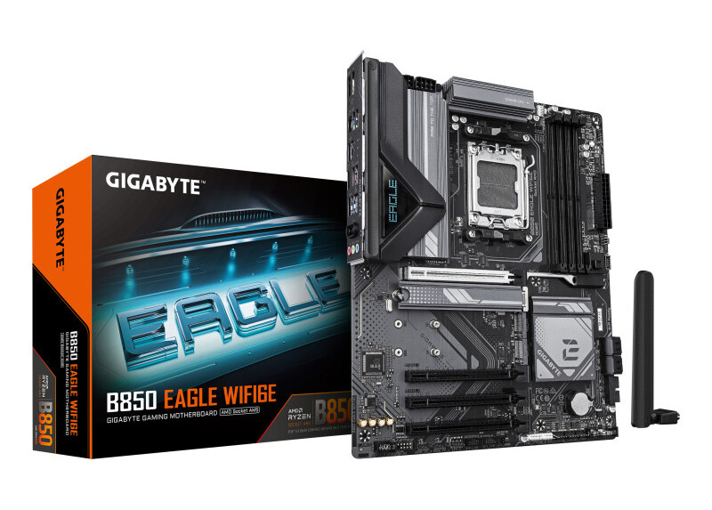 Gigabyte B850 EAGLE WIFI6E | Socket AM5 | AMD B850 | 4xDDR5 | ATX | Moederbord