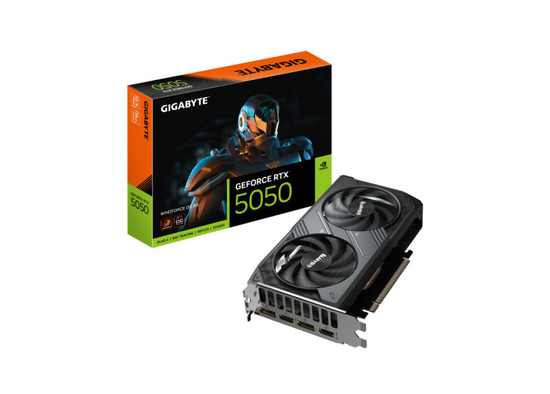 GIGABYTE GeForce RTX 5050 WINDFORCE OC | 8GB GDDR6 | DLSS 4 | Videokaart | Nvidia GPU