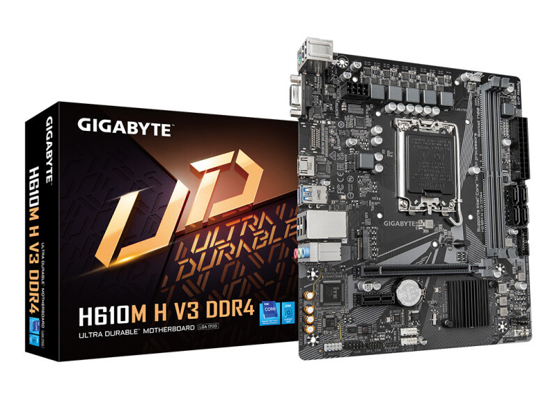 GIGABYTE H610M H V3 DDR4 | Socket LGA 1700 | Intel H610 Express | 2xDDR4 | Micro ATX | Moederbord