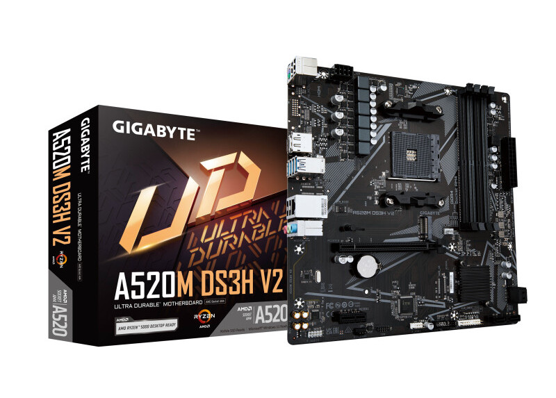 Gigabyte A520M DS3H V2 | Socket AM4 | AMD A520 | 4xDDR4 | Micro ATX | Moederbord