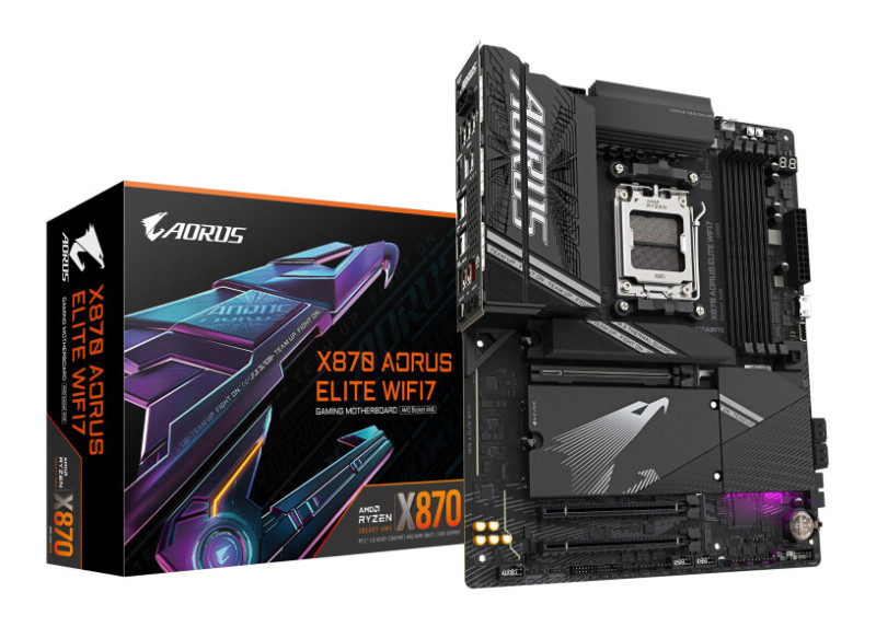Gigabyte X870 A ELITE WIFI7 | Socket AM5 | AMD X870 | 4xDDR5 | ATX | Moederbord