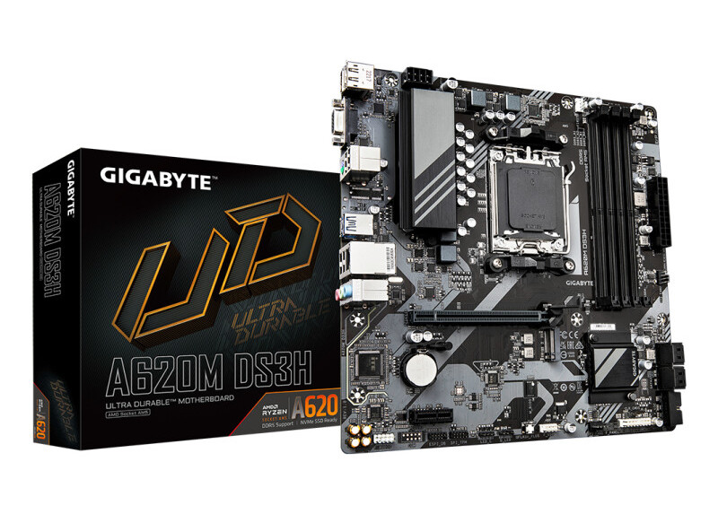 Gigabyte A620M DS3H | Socket AM5 | AMD A620 | 2xDDR5 | Micro ATX | Moederbord