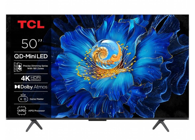 TCL 50C61KS | 50" 4K Ultra HD QD-MiniLED Smart TV | 120Hz | Google TV + Wifi | Dolby Vision | HDMI 2.1 (2025)
