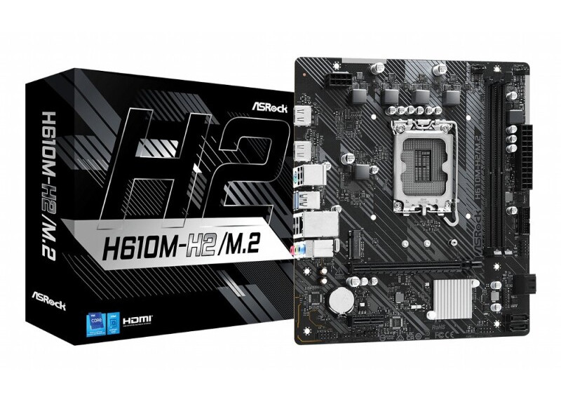 ASRock H610M-H2/M.2 | Socket LGA 1700 | Intel H610 | 2xDDR4 | Micro-ATX | Moederbord
