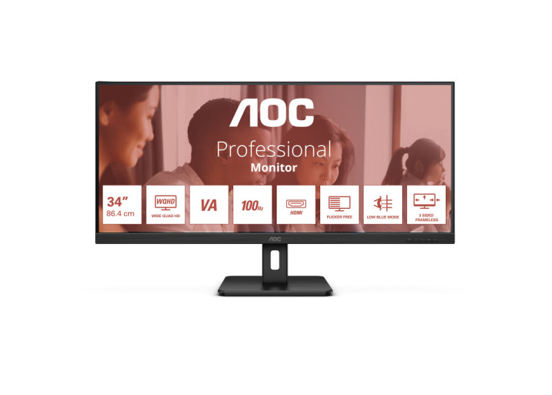 AOC U34E2M 34" | UWQHD 3440x1440 | VA | 100Hz | 4ms | Ultrawide Monitor
