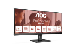 AOC U34E2M 34" | UWQHD 3440x1440 | VA | 100Hz | 4ms | Ultrawide Monitor