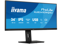 iiyama ProLite XUB3493WQSU-B6 | 34" Ultrawide IPS Monitor | 3440x1440 UWQHD | 120Hz | LED | Zwart
