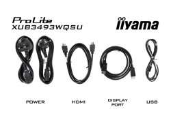 iiyama ProLite XUB3493WQSU-B6 | 34" Ultrawide IPS Monitor | 3440x1440 UWQHD | 120Hz | LED | Zwart