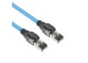ACT Blauw 90 meter S/FTP CAT6A B2ca PoE++ 100W solid prefab installatiekabel, RJ45 male – male