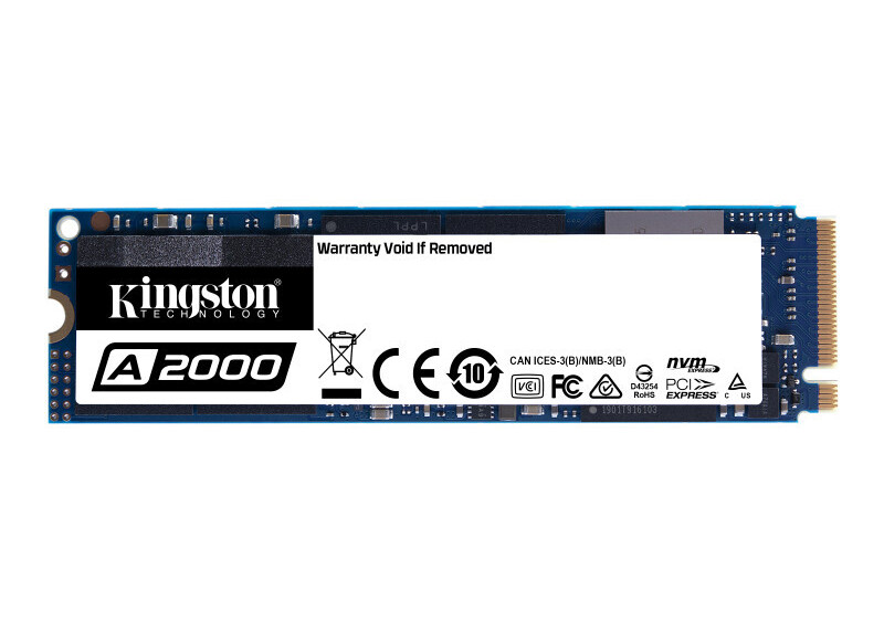 250GB M.2 PCIe NVMe Kingston A2000 3D/TLC/2000/1100