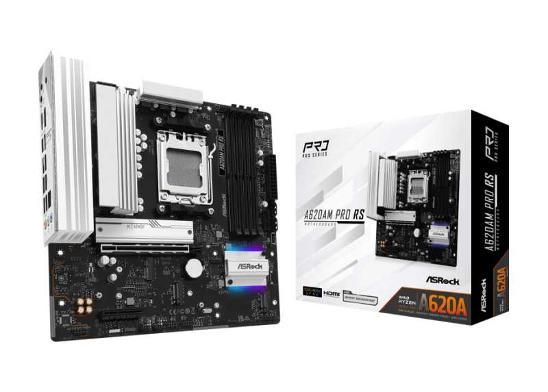 ASRock AM5 A620AM Pro RS - DDR5/M.2/DP/HDMI/ÂµATX