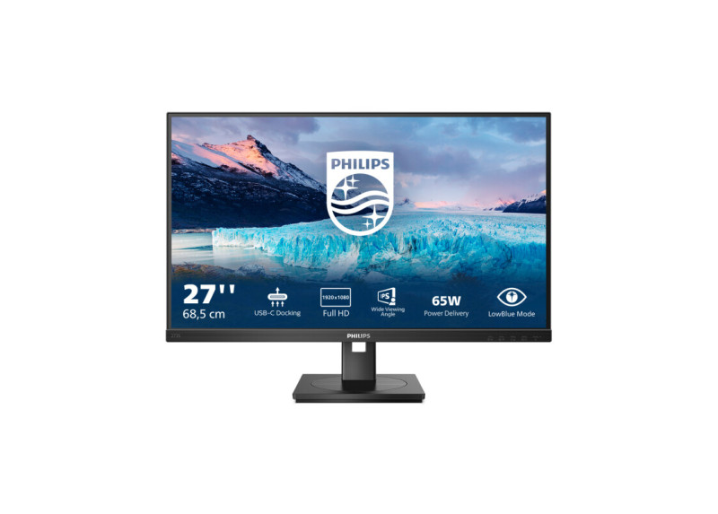27" Philips 273S1 FHD/DP/HDMI/USB-C/Speaker/RJ45/IPS