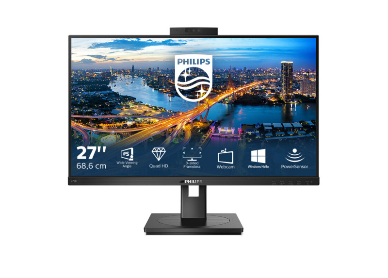27" Philips 275B1H QHD/DP/HDMI/DVI/Speaker/Webcam/IPS