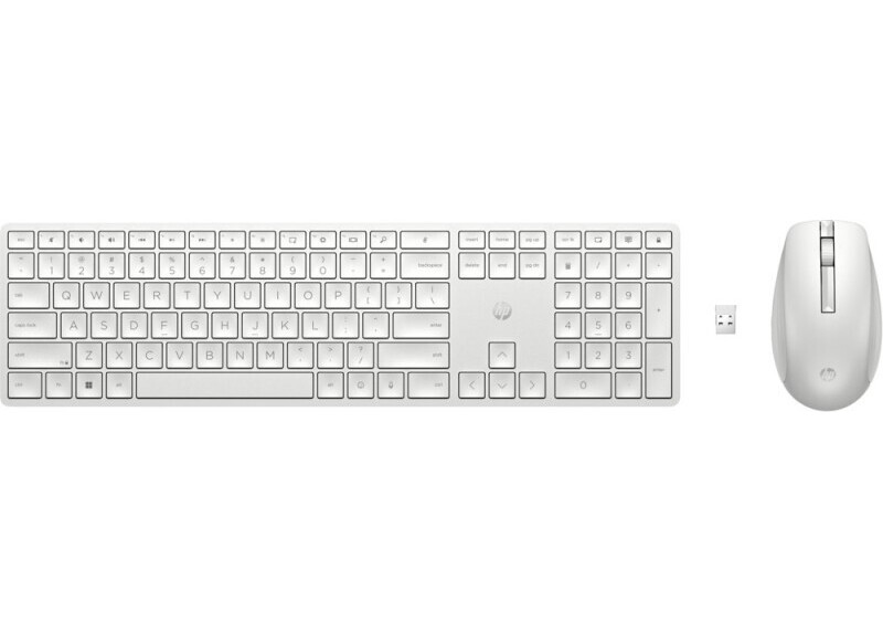 HP 650 Wit | Draadloze Muis en Toetsenbordcombo | QWERTY | Open Box