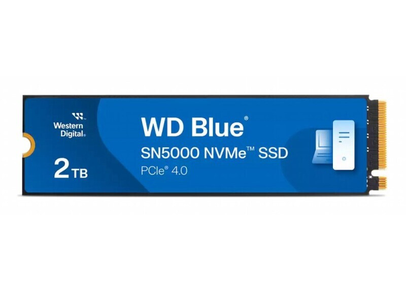 Western Digital Blue SN5000 | 2TB NVMe SSD | M.2 Gen4 | 5.150MB/s Lezen | 4.850MB/s Schrijven