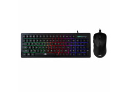Baracuda ORCA RGB | Bekabeld Gaming Toetsenbord inclusief Muis | QWERTY | Zwart