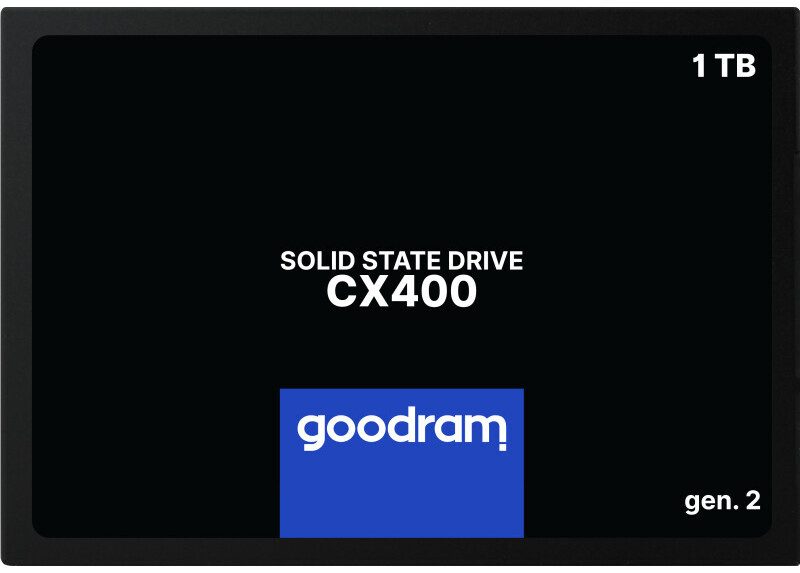 Goodram CX400 | 1TB SATA SSD | 2.5'' | 550MB/s Lezen | 500MB/s Schrijven