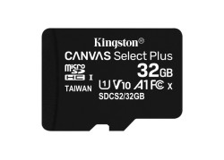 Kingston Canvas Select Plus | MicroSDHC | 32GB | Class 10 | UHS-I U1