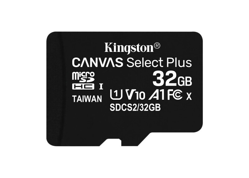 Kingston Canvas Select Plus | MicroSDHC | 32GB | Class 10 | UHS-I U1