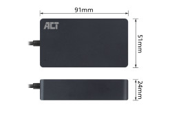 ACT USB-C laptoplader met Power Delivery profielen 45W