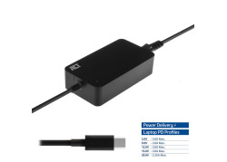 ACT USB-C laptoplader met Power Delivery profielen 45W