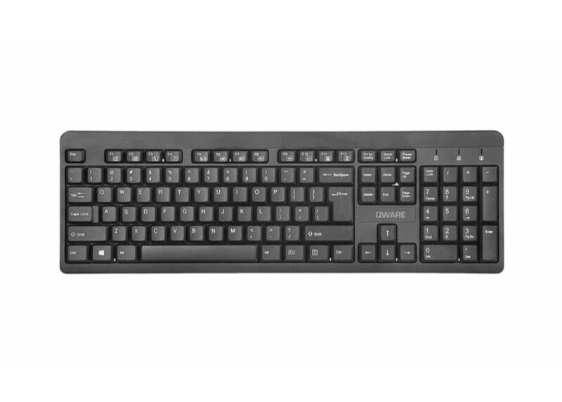 QWARE Wireless toetsenbord Swindon Zwart
