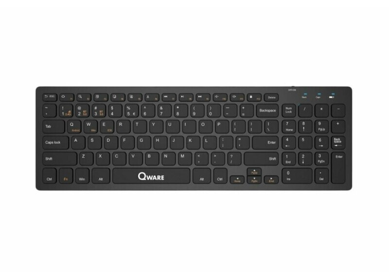 QWARE Wireless toetsenbord Oldham Zwart