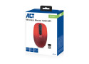 ACT AC5115 | Ambidextrous Draadloze Muis | RF-Draadloos | 1200 DPI | Rood/Zwart