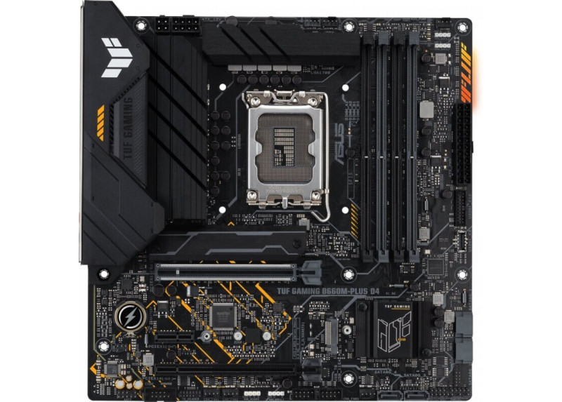 ASUS TUF GAMING B760M-PLUS D4 | Socket LGA 1700 | Intel B760 | 4xDDR4 | Micro-ATX | Moederbord | Open Box
