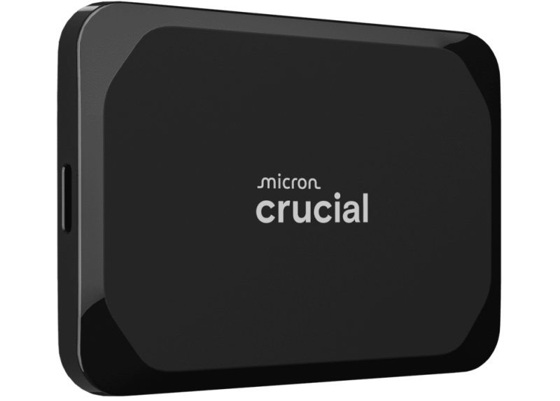 2TB Crucial X9 NVMe/Zwart/USB-C/1050