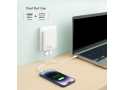 Lader 230V 1xUSB-C 65W+1xUSB-A 18W LogiLink Zwart