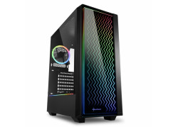 Sharkoon RGB LIT 200 | Midi Tower Behuizing | Zwart