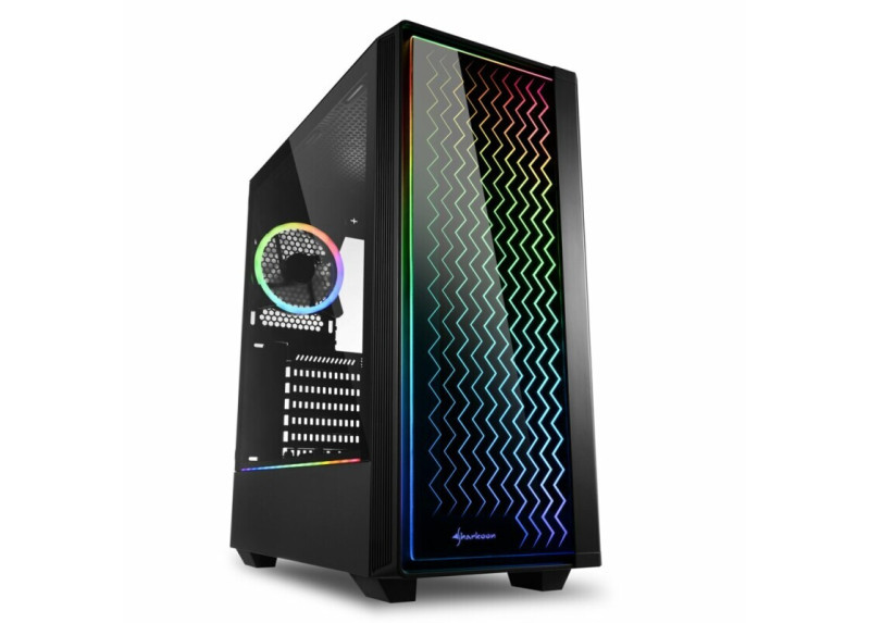 Sharkoon RGB LIT 200 | Midi Tower Behuizing | Zwart