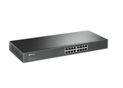 TP-Link TL-SF1016 | 16-poorts Fast Ethernet Switch (10/100 Mbps) | Unmanaged | 1U Rackmount | Zwart