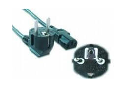 Gembird PC-186-VDE | 1,8 m Stroomkabel | Schuko (CEE 7/7) naar IEC C13 | Zwart | 10A / 250V